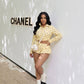 Polka Shorts Set Yellow