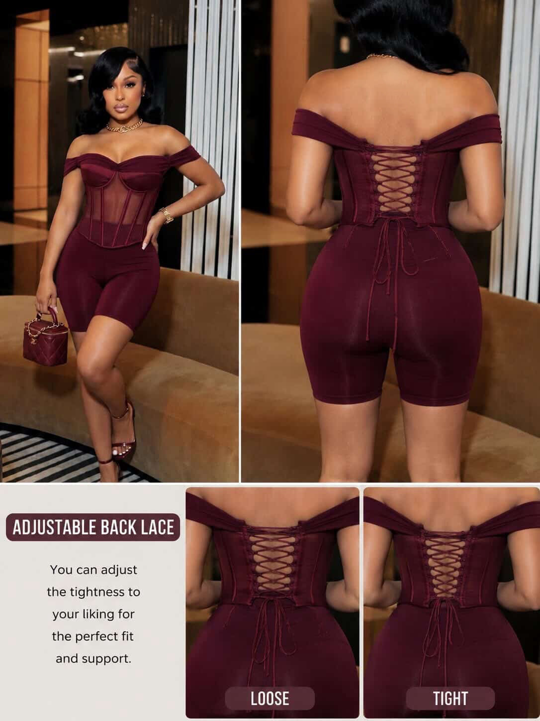 BDAY SET MAROON